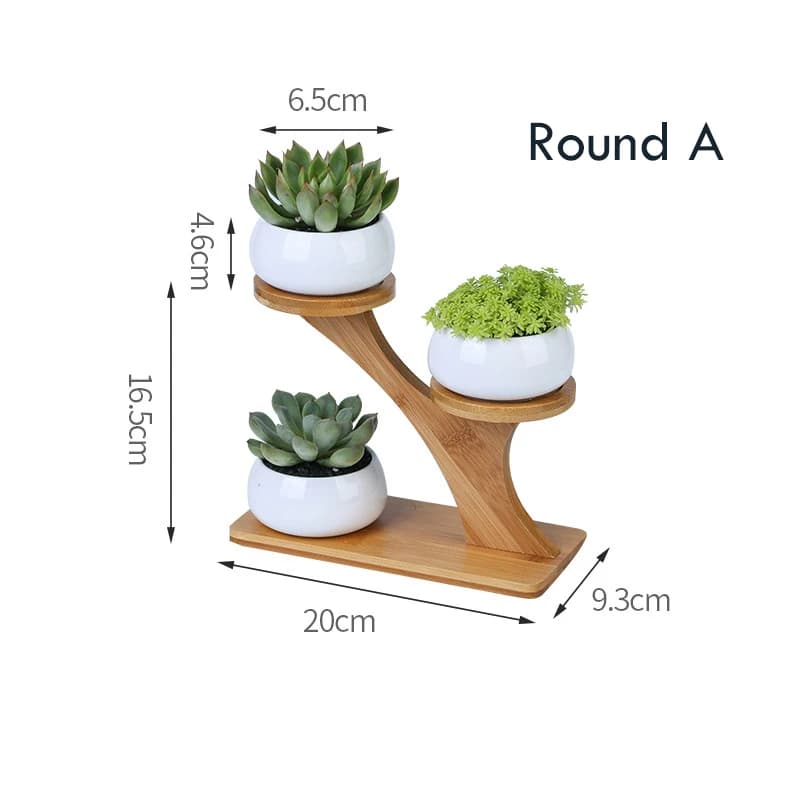 Zestaw doniczek ceramicznych sowa